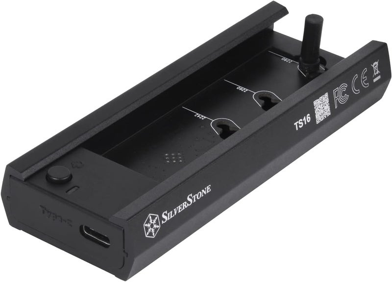 SilverStone Technology TS16 10Gbps SuperSpeed USB-C 3.2 Gen2 to NVMe/SATA M.2 SSD External Tool-Free Docking Station, SST-TS16 - Image 3